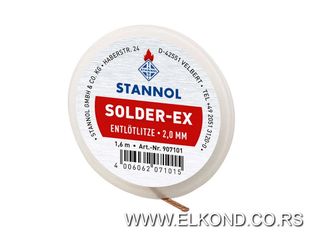 Žica za odlemljivanje 2,0mm/1,6m